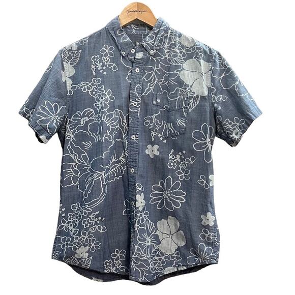 Jack Threads Light Blue Hawaiian Shirt Size Medium - Picture 1 of 6